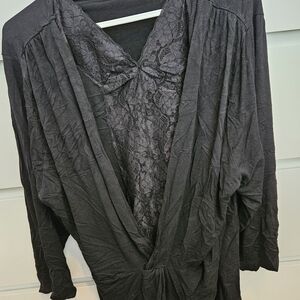 Elegant Black Lace Sleepwear